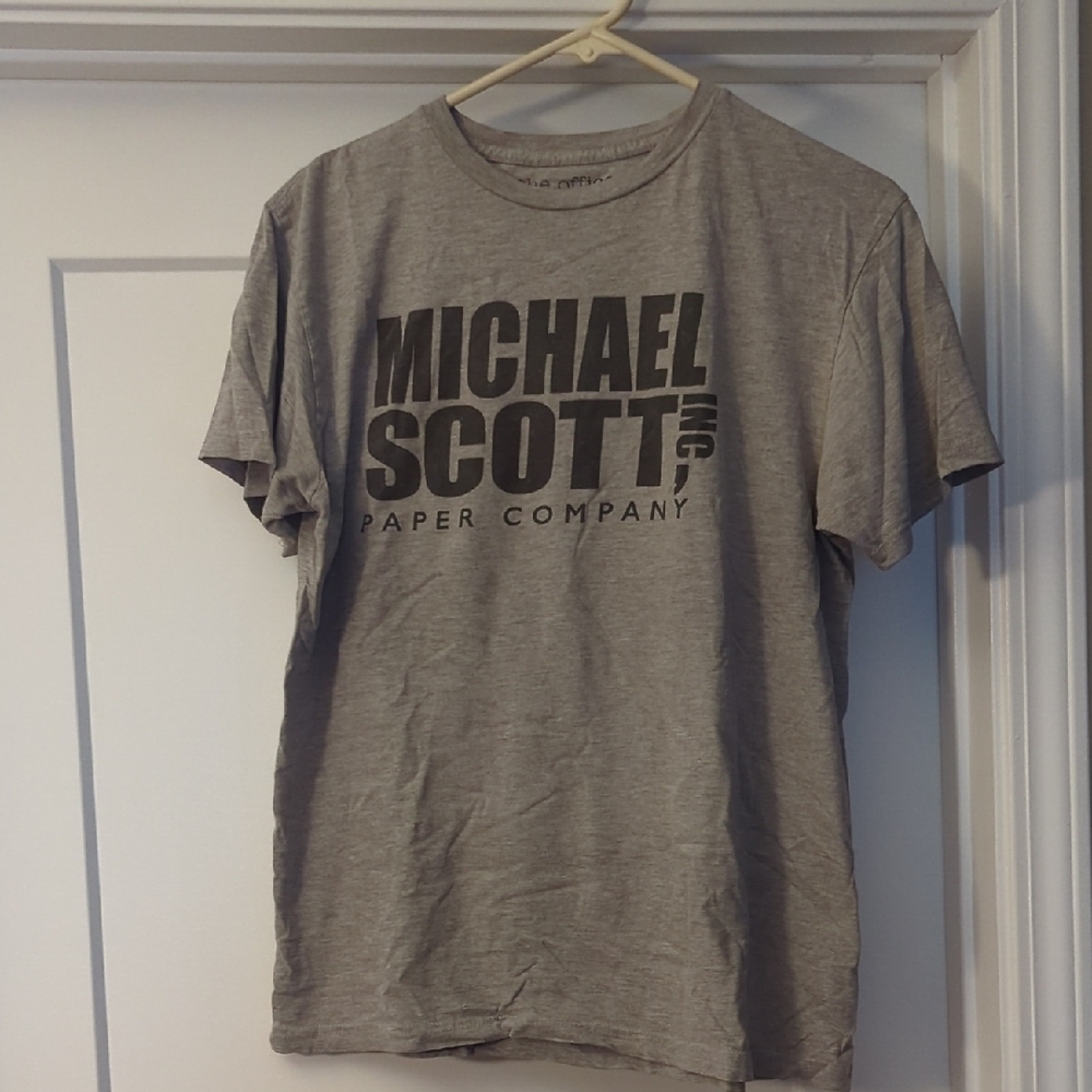 Michael Scott Paper Company (The Office) Gray T-Shirt Sz L